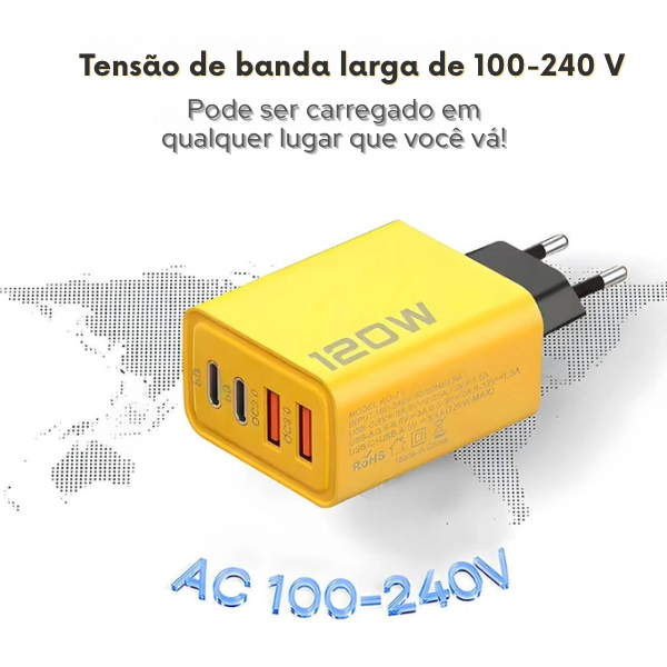 Carregador de 4 Entradas